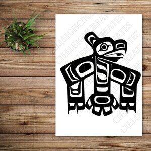 *2 for $20* Haida Raven  vinyl decal sticker Handcrafted